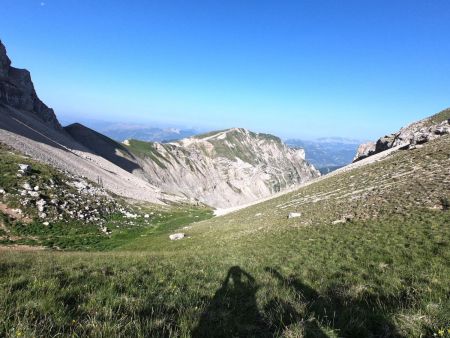 Col de Corps, vue vers Chamousset