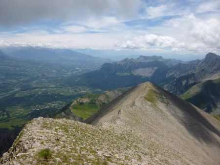 Sur la crête menant à la Tête de Girbault.