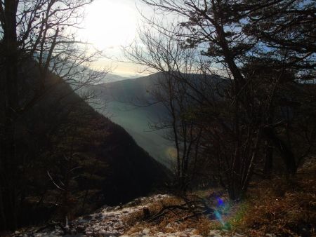 En bas la vallée de l’Hyère