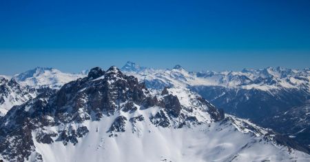 Point de vue étendu sur le Viso, et Rochebrune