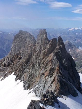 Pointe de Labby et les arêtes du Soleil.