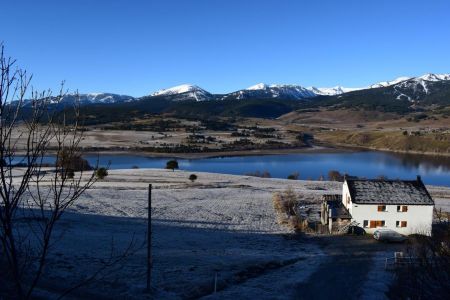 Matin givré au bord du lac de Puyvalador.