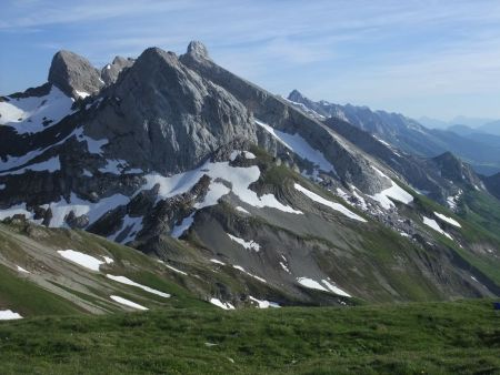 Vue sur la chaîne des Aravis.