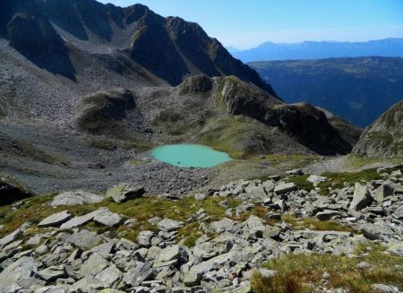 Descente sur le Lac Blanc.