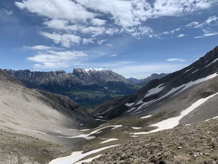 Vers le Col du Noyer (rétro).