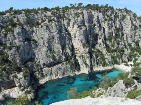 La calanque (en venant de Port Pin).