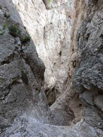 Canyon au-dessus du puits de l’Oule