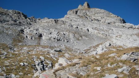 L’aiguille grise depuis le col