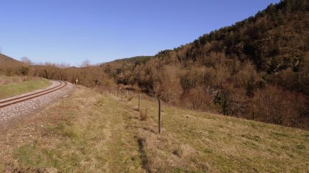 Entre la voie ferrée et la Loire, vue rétro.