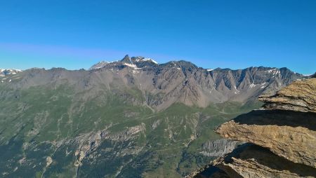 le Grand Roc Noir (3582m) et la Pointe de la Frêche (3467m)