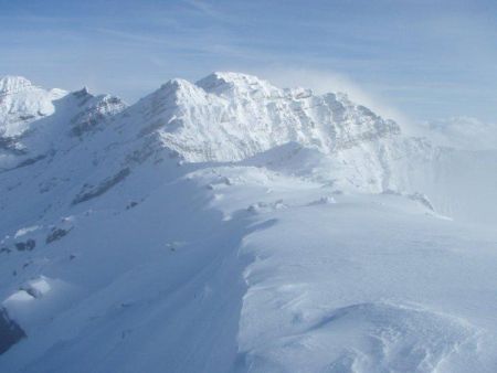 vue du sommet en hiver