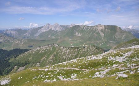 depuis Gramusset, vue sur l’ensemble de la randonnée