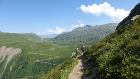 Parking du col du Glandon en vue