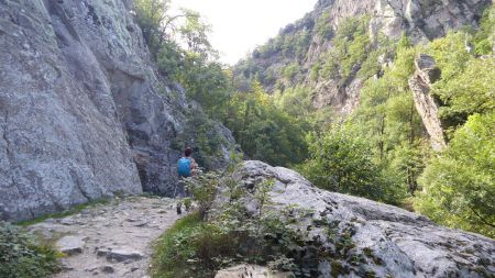  Dans les gorges