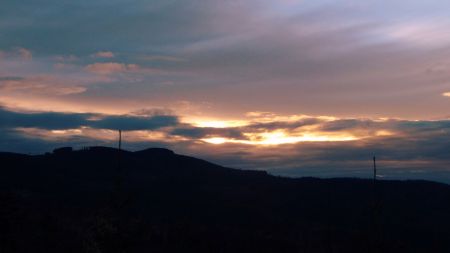 Coucher de soleil vu du Höhenweg.