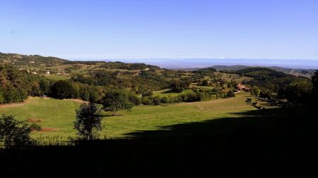 Panorama après la ferme de la Rôtie.