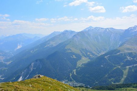 Vue directe sur Valfréjus