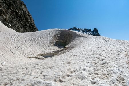 Glacier du Tabuchet vers le refuge de l’Aigle