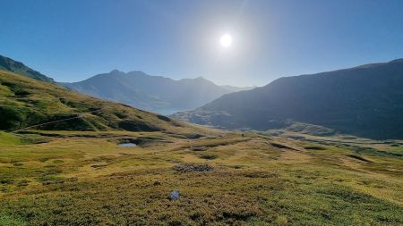 Le lac Mont Cenis commence à apparaître