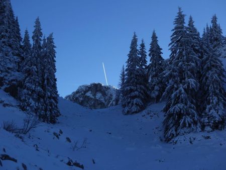 Remontée d’un petit vallon.