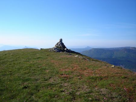 Sommet de Banne et atmosphère ne favorisant pas une bonne visibilité...