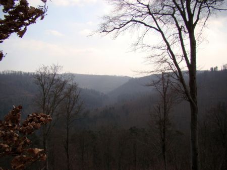 Vue depuis le rocher du Corbeau.