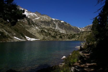 La troisième Laquette, le barage du lac d’Aubert au fond