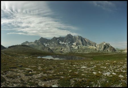 Lac de Tuisser devant les Aiguilles