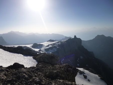 Wildhorn et Quille du Diable depuis le Dôme.