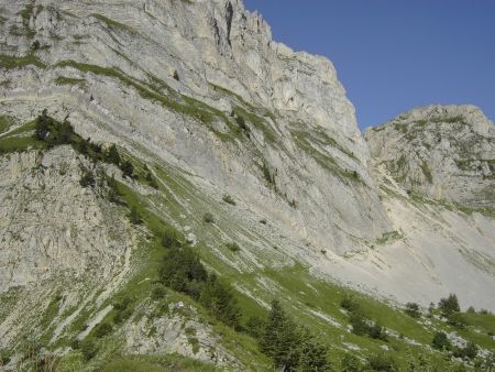 Pas de Berrièves vu de la croupe