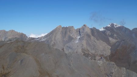 Crête de la Taillante, Pain de Sucre, Pic d’Asti et Asti.