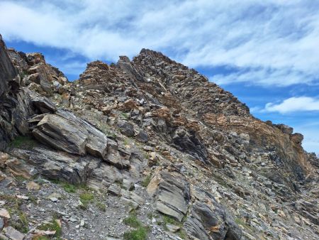 La partie finale de la crête entre Crouès et les Plastres que l’on vient de descendre