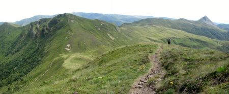 Descente sur le col de Cabre