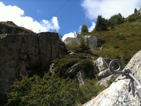 Dernier tronçon avant la tyrolienne