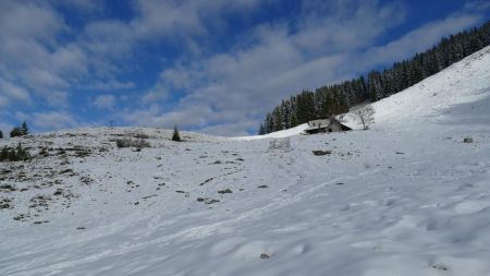 Regard arrière sur le Chalet de Pierre Roubet.