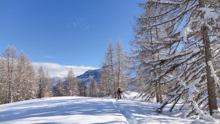 Arrivée au col