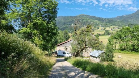 La piste qui descend vers le Risse