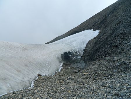 Descente versant nord.