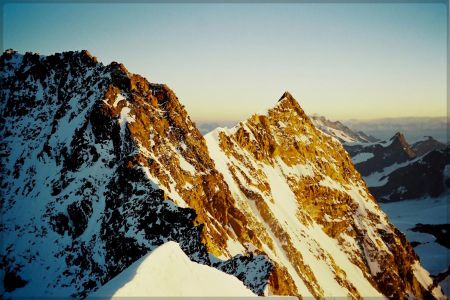 Lever de soleil sur le mont Rose