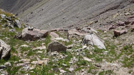 Du hors sentier bien tracé et cairné