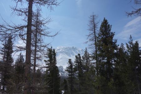 Clot de la Cime, vu du sentier de la Mule.