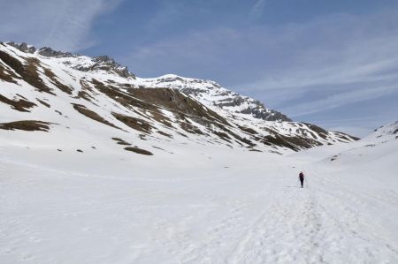 Traversée de la combe de Vallonbrun...