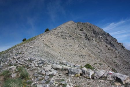 Regard arrière sur la descente vers la Laupie