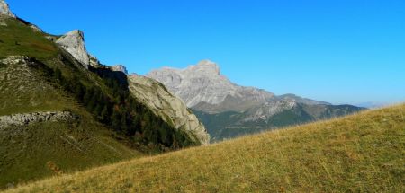 La Grande Tête de l’Obiou, juste en face. 