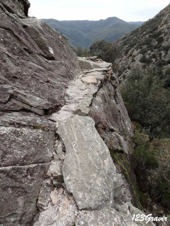 Dans les gorges