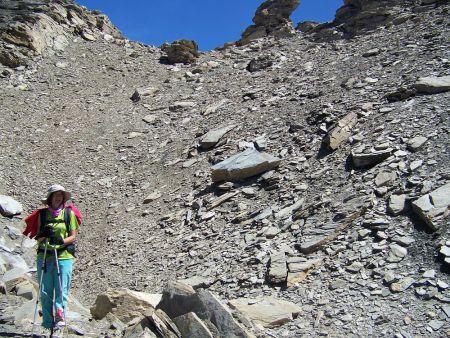 Descente dans la combe