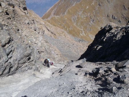 A la sortie du couloir