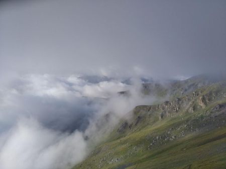 En remontant du bivouac 