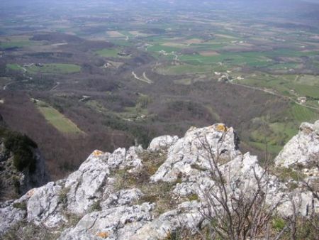 Vue sur la vallée d’Eyzahut