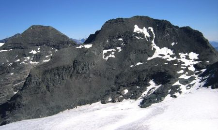 L’Ouille d’Arbéron et la Croix Rousse avec  le Cervin au milieu.